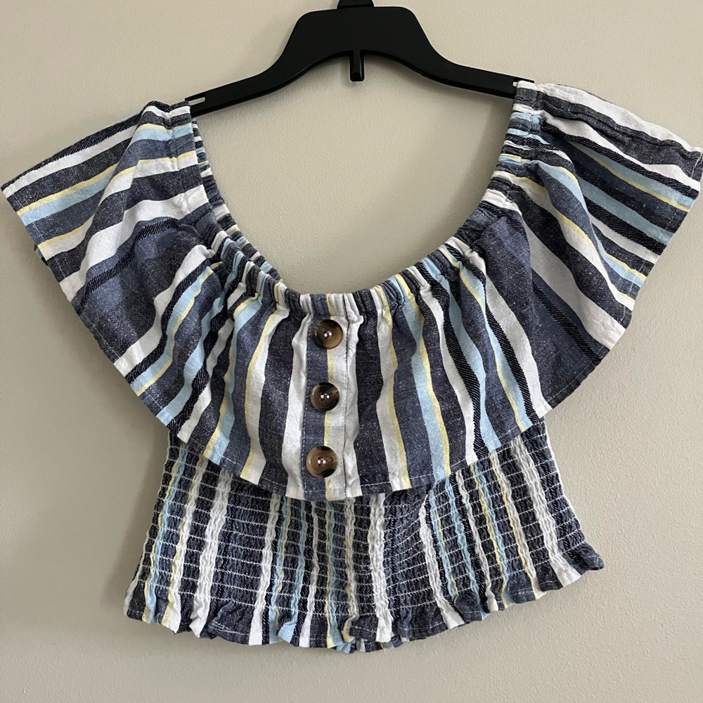 -Cropped Derek Heart Top-